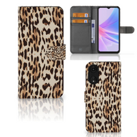 OPPO A78 5G | A58 5G Telefoonhoesje met Pasjes Leopard