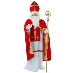 Sinterklaas kostuum - inclusief witte pruik met baard