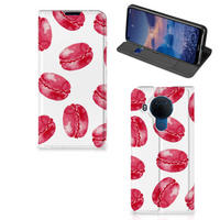 Nokia 5.4 Flip Style Cover Pink Macarons - thumbnail