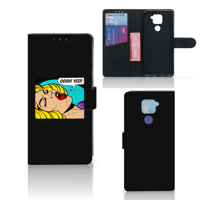 Xiaomi Redmi Note9 Wallet Case met Pasjes Popart Oh Yes