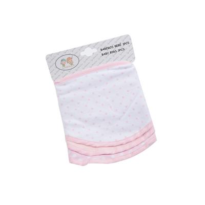 Gamberritos Slabbetjes Sterren & Stippen Katoen Roze 3 Stuks