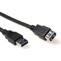 ACT USB 3.0 m/f 2m USB-kabel USB 3.2 Gen 1 (3.1 Gen 1) USB A Zwart - thumbnail