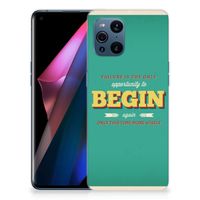 OPPO Find X3 | X3 Pro Siliconen hoesje met naam Quote Begin - thumbnail