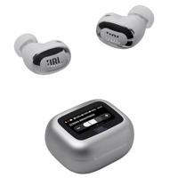 JBL Live Buds 3, Draadloze Oordopjes met Bluetooth, 40 uur Batterijduur, True Adaptive Noise Cancelling en Hoogwaardig JBL Signature Geluid, IP55 Waterproof, Zilver