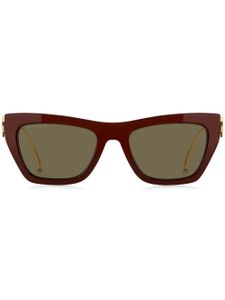 ETRO lunettes de soleil Bold à monture papillon - Rouge