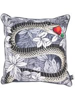 Fornasetti coussin à imprimé serpent - Gris - thumbnail