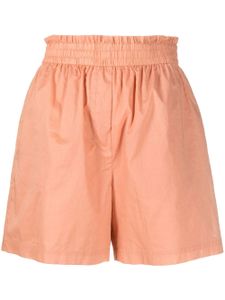 Paul Smith short en coton à taille froncée - Orange