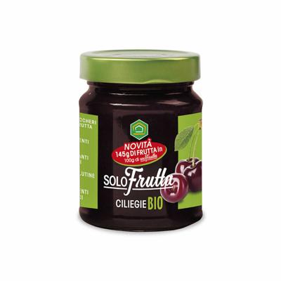 Solofrutta Jam Puur Fruit Kersen 295g, bio