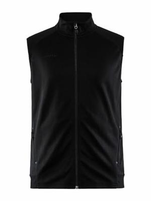 Craft ADV UNIFY VEST | Herenvest 3XL | Zwart | Lichtgewicht Vest Heren van gerecycled polyester | Loopvest voor heren | Met kraag | 2 Zakken | Heren Vest Outdoor, zwart, 3XL