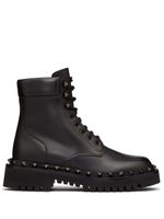 Valentino Garavani bottines Rockstud 50 mm en cuir - Noir