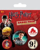 Harry Potter Pin-Back Buttons 5-Pack Gryffindor - thumbnail