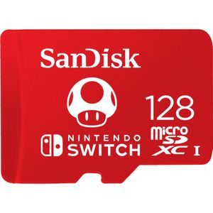 SanDisk MicroSDXC for Nintendo Switch, 128 GB geheugenkaart UHS-I U3, V30