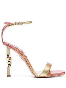 Aquazzura sandales à talon torsadé - Rose