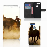 Honor View 20 Telefoonhoesje met Pasjes Design Cowboy