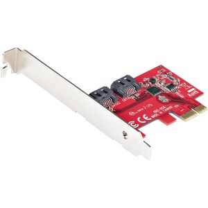 StarTech.com 2P6G-PCIE-SATA-CARD interfacekaart/-adapter Intern