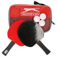 Tafeltennisset Slazenger 2 batjes, 3 balletjes in opbergtas   -