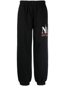 Alexander Wang pantalon de jogging à logo imprimé - Noir