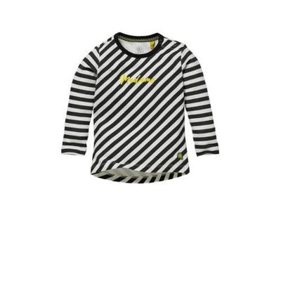 Quapi Mini gestreepte longsleeve Gerda zwart/wit