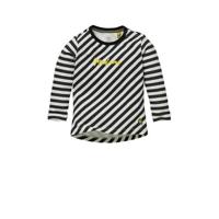 Quapi Mini gestreepte longsleeve Gerda zwart/wit