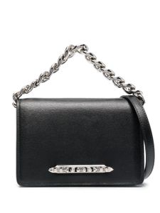 Alexander McQueen sac porté épaule Four Ring Chain - Noir