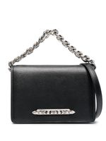 Alexander McQueen sac porté épaule Four Ring Chain - Noir - thumbnail