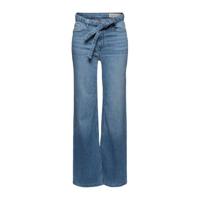 ESPRIT Women Casual high waist loose fit jeans met biologisch katoen light denim