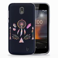 Nokia 1 Telefoonhoesje met Naam Boho Dreamcatcher