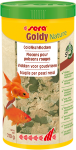 Sera Goldy Nature Goudvissenvoer 1000ml - Natuurlijk & Gezond met Eiwitrijke Vlokken