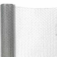 Siena Garden Zeshoekig vlechtwerk, 25 x 500 mm x 10 m, 1 stuk, verzinkt, 22098