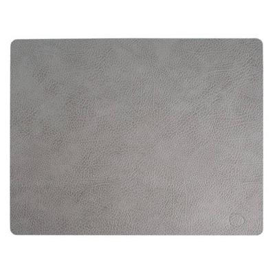 LIND DNA Placemat Leer Hippo Antraciet Grijs (35x45 cm)