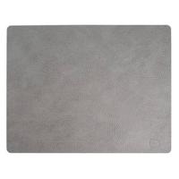 LIND DNA Placemat Leer Hippo Antraciet Grijs (35x45 cm)