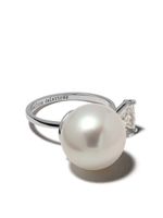 Delfina Delettrez bague Pearl & Triangle en or 18ct - Argent - thumbnail