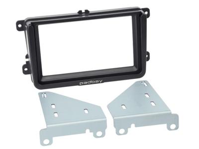2-DIN Paneel Padbay incl. iPad Mini bracket Seat - Skoda - Volkswagen Kleur: Zwart 2-DIN Paneel Padbay incl. iPad Mini bracket Seat - Skoda - Volkswagen Kleur: Zwart