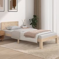 Bedframe massief hout 90x190 cm Single