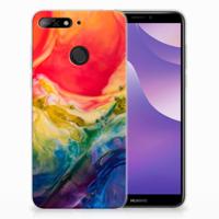 Hoesje maken Huawei Y6 (2018) Watercolor Dark