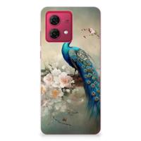 TPU Hoesje voor Motorola Moto G84 Vintage Pauwen