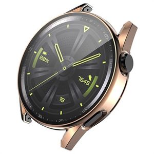 Enkay Huawei Watch GT 3 hoesje met gehard glas - 9H - 42 mm - roségoud