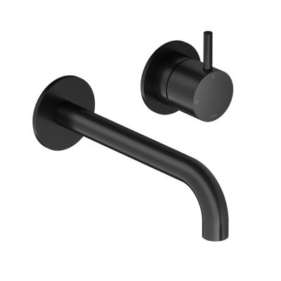 Hotbath Cobber 2-gats inbouw wastafelkraan 18cm zwart mat Hotbath Cobber 2-gats inbouw wastafelkraan 18cm zwart mat