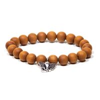 Mala/armband Sandelhout Elastisch met Ganesha - thumbnail