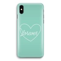 Forever heart pastel: iPhone X Volledig Geprint Hoesje