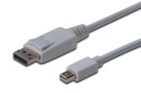 Digitus mini DP - DP, 3m mini DisplayPort DisplayPort Wit