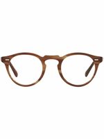 Oliver Peoples lunettes de vue Gregory Peck à monture ronde - Blanc