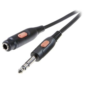 SpeaKa Professional SP-7870632 Jackplug Audio Verlengkabel [1x Jackplug male 6,3 mm - 1x Jackplug female 6,3 mm] 5.00 m Zwart