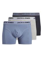 Jack & Jones Jack & Jones Heren Boxershorts Trunks JACPETER Blauw/Grijs/Donkerblauw 3-Pack - thumbnail