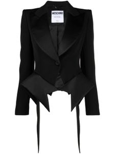 Moschino blazer à col oversize - Noir