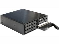 Delock 47221 5,25 mobiel rack voor 6 x 2,5 SATA HDD/SSD