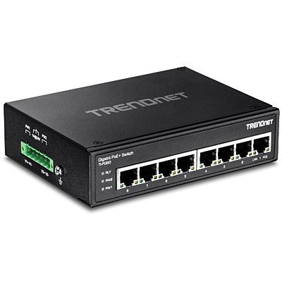 Trendnet TI-PG80 netwerk-switch Unmanaged L2 Gigabit Ethernet (10/100/1000) Power over Ethernet (PoE) Zwart