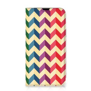 iPhone 13 Hoesje met Magneet Zigzag Multi Color