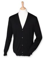 Henbury W722 Men`s Lightweight V-Neck Cardigan