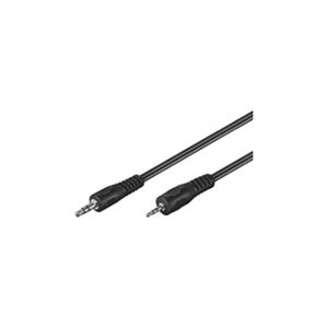 Goobay AVK 313-200 2.0m audio kabel 2 m 2.5mm 3.5mm Zwart